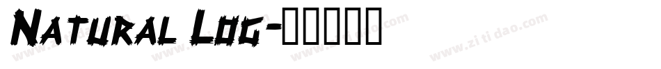 Natural Log字体转换